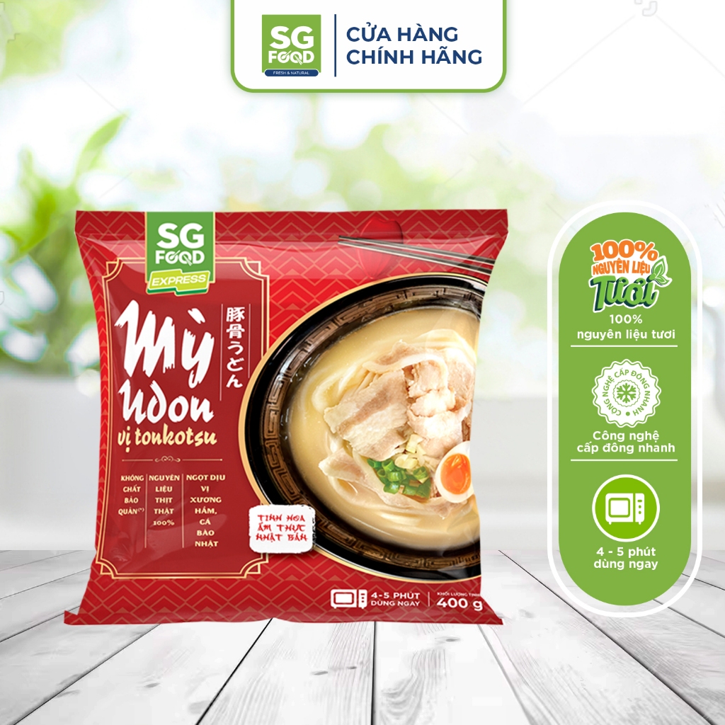 Mỳ Udon vị Tonkotsu SGF 350g