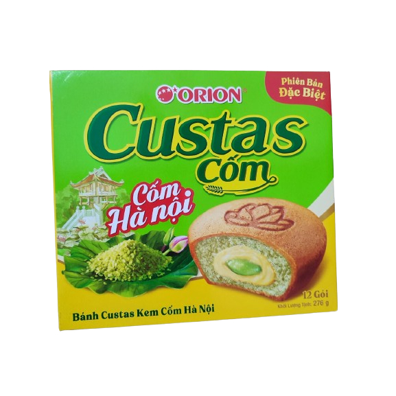 Bánh trứng Custas Orion Nhân Kem/Cốm/Tiramisu/Custas Đào mới