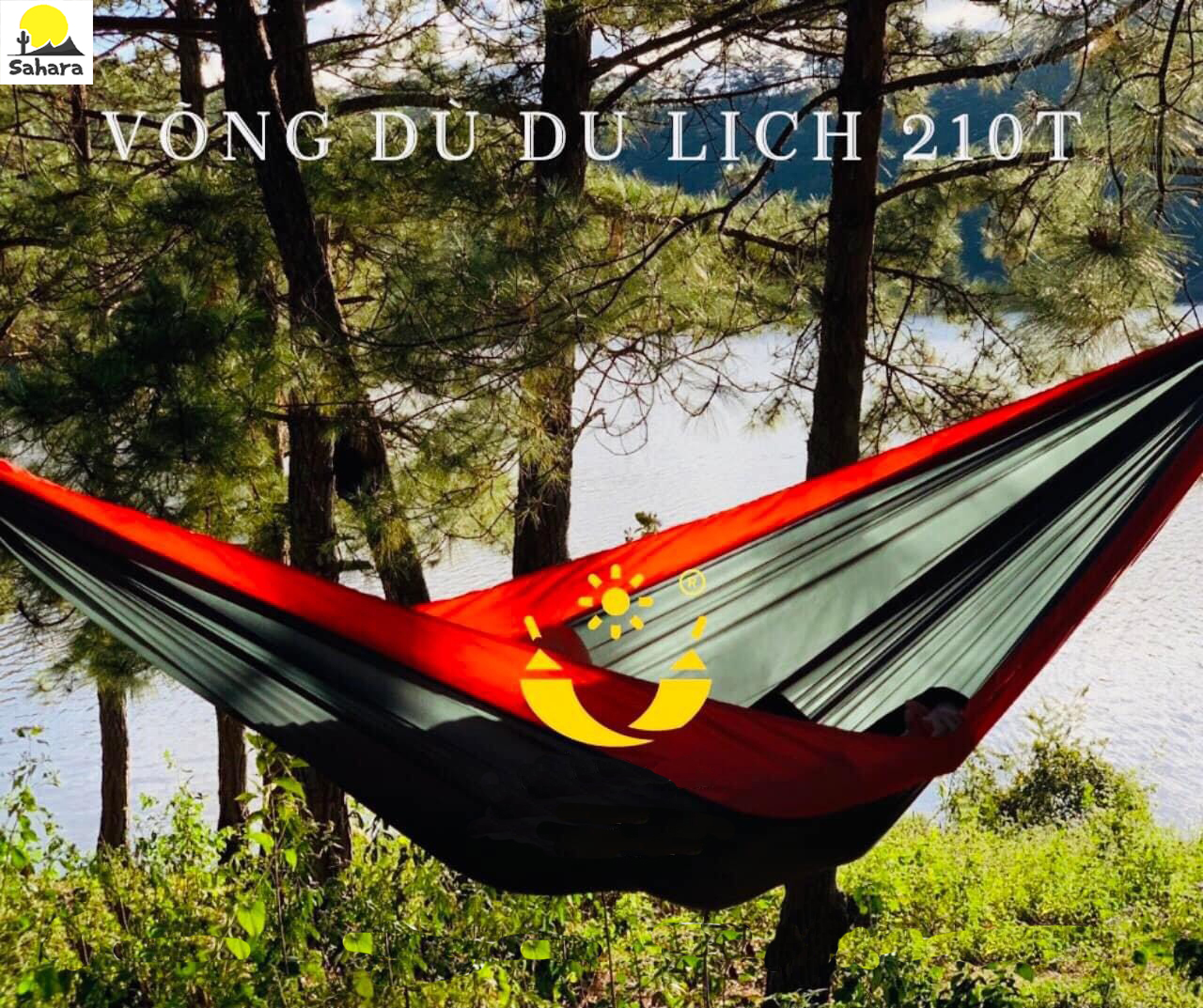 [HCM]Võng vải đôi du lịch dã ngoại