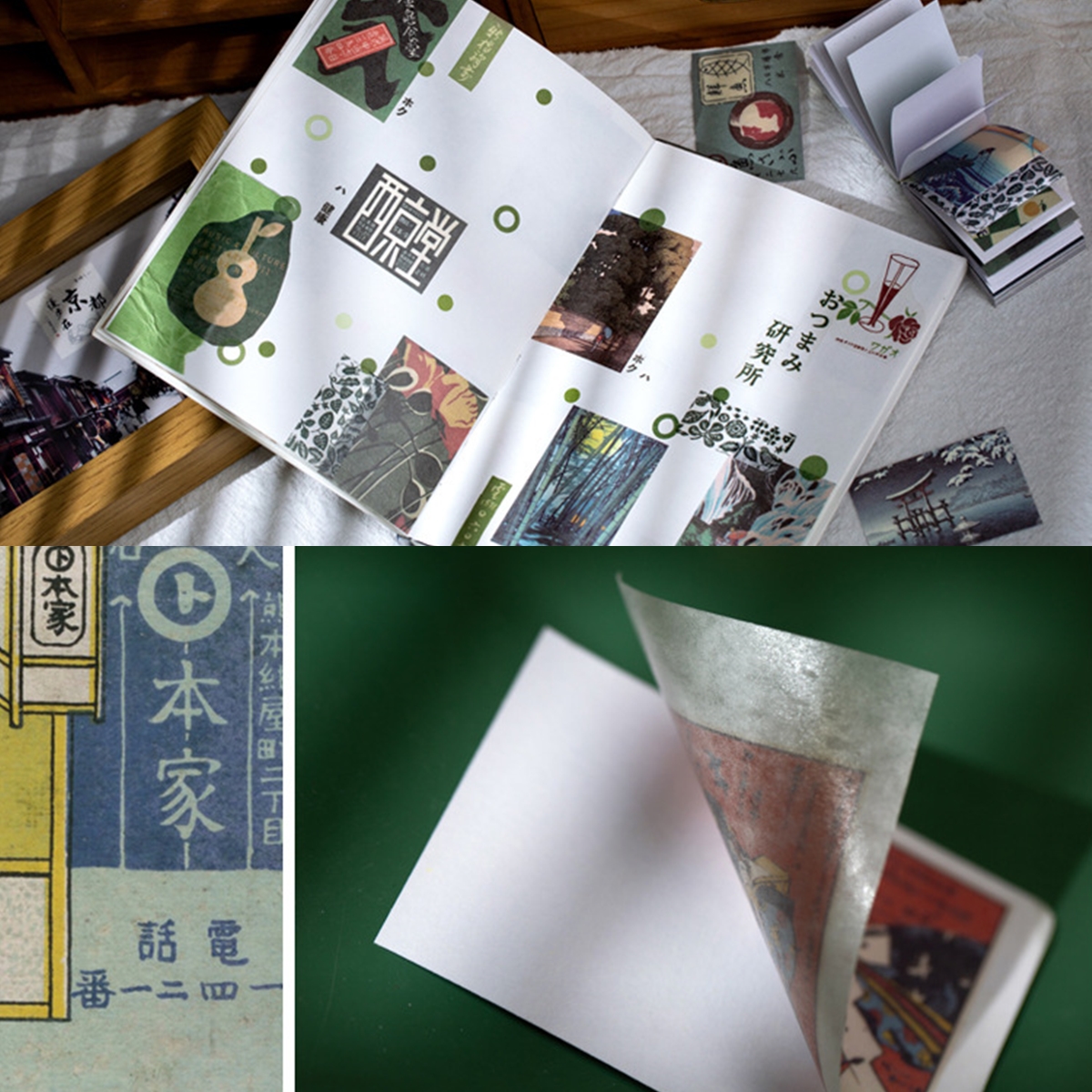 Cuốn 50 miếng sticker mẫu văn hóa nhật bản