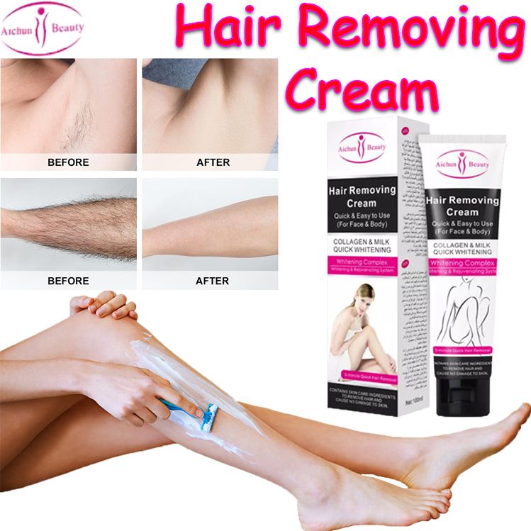 Aichun%20Beauty%20Hair%20Removing%20Cream%20for%20Face%20Body%20Legs%20Bikini%20Abhr%20with%20Painless%20Collagen%20&%20Milk%20100ML%20-%20Image%204