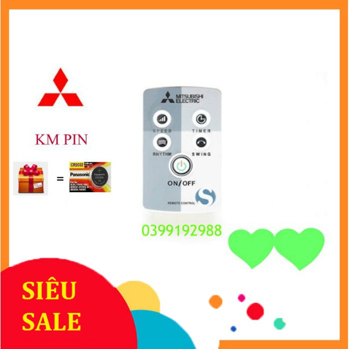 Điều khiển quạt mitshubishi loại tốt