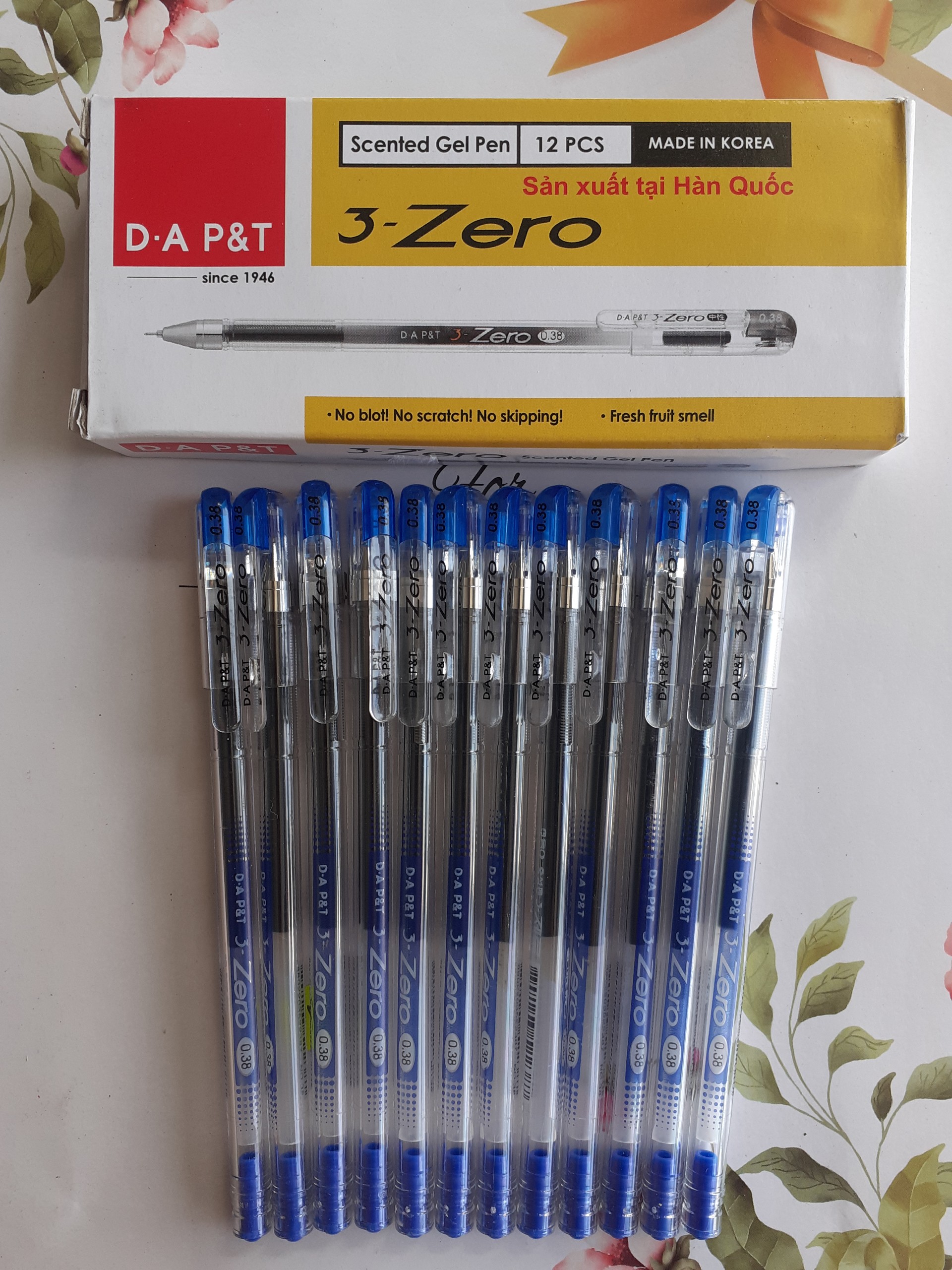 Hộp 12 Cây Bút Mực Zero 0.38 - Bút Nước Hàn Quốc[ Chính hãng sẵn có]
