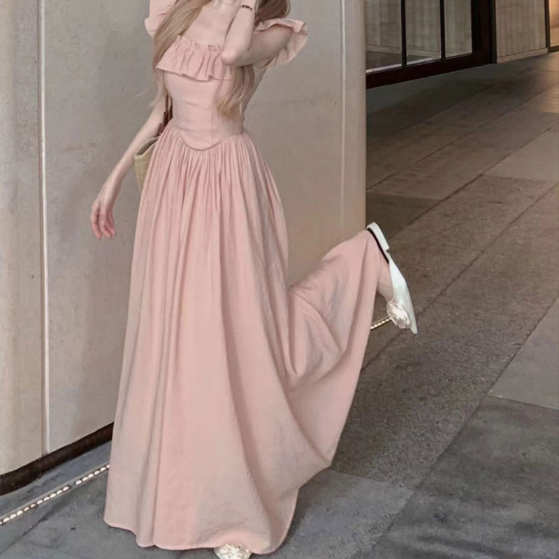 CHU MAN JIA Ruffled A-line dress