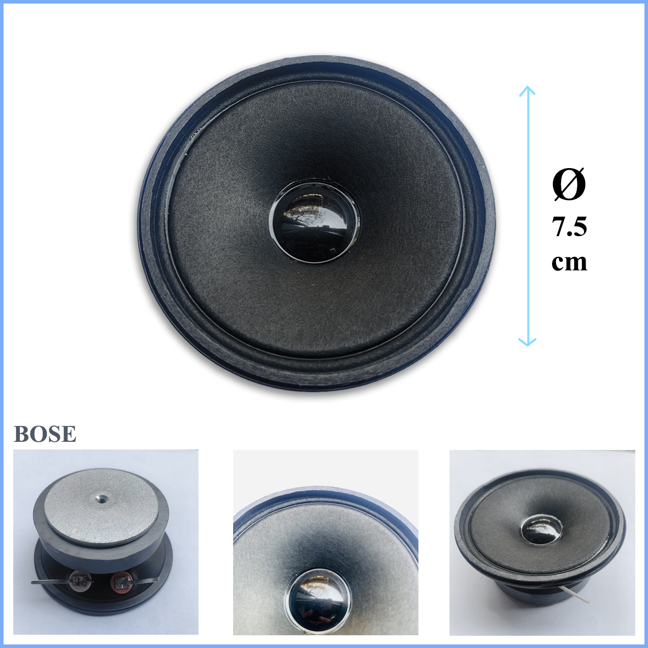 Loa trung bose 8cm loại từ trắng 2 Loa - Loa bose Trung mid thay thế cho Thùng loa Bose 301
