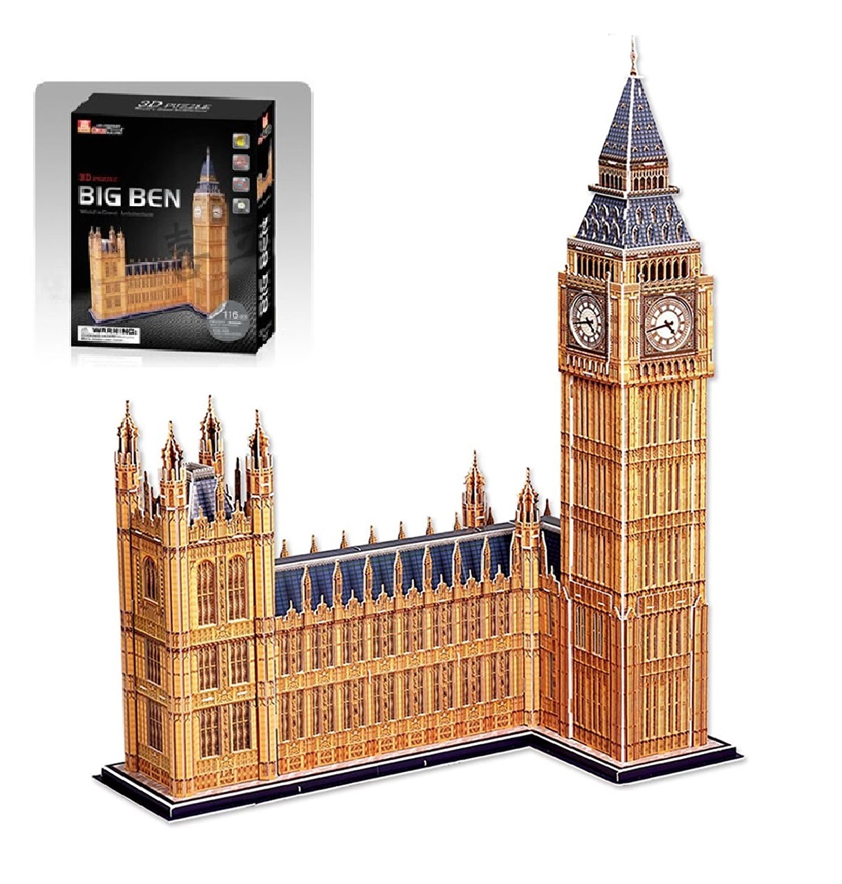 1000 PCS Jigsaw Puzzles for Adults Big Ben Educational Intellectual Decompressing Fun Game for Kids Adults 