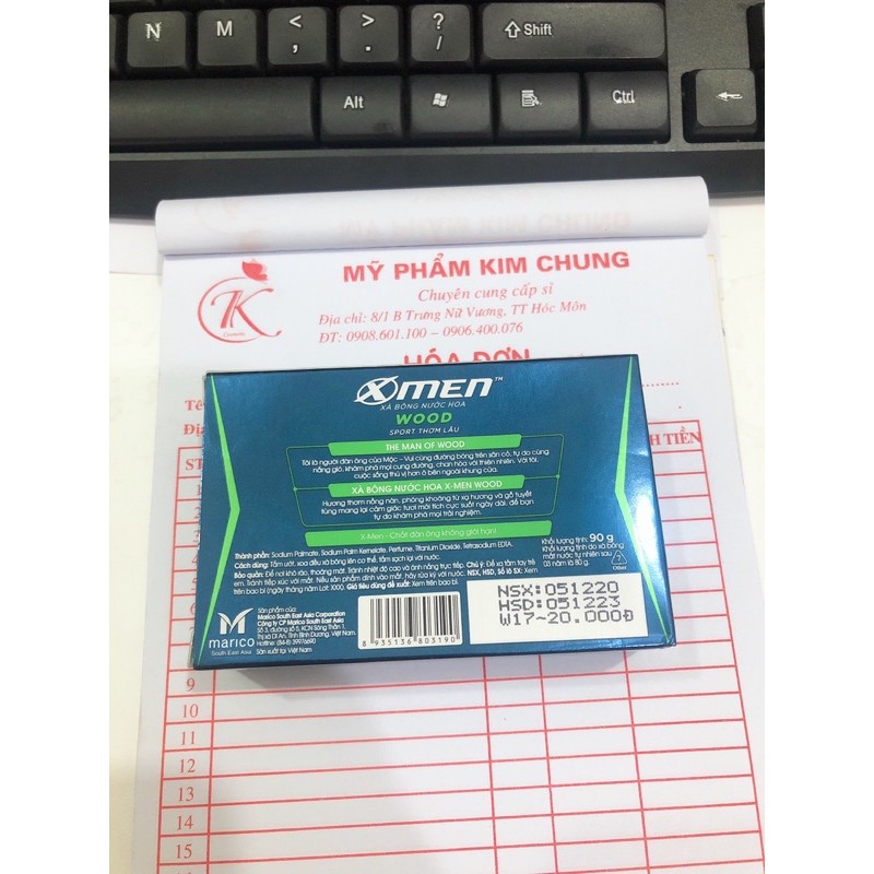 Cục xà phòng tắm Xmen nước hoa 90g (Xmen for Boss 75g)
