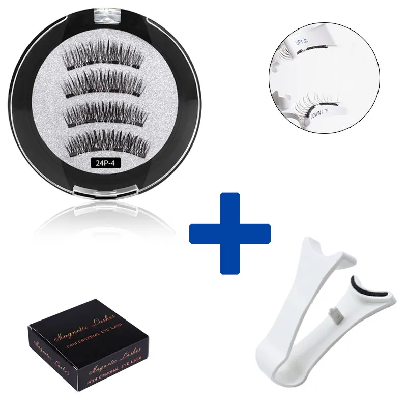 Kuying%20Fashion%202%20Pairs%20Magnetic%20Eyelashes%20False%20Lashes%20With%204%20Magnetic%203D%20reusable%20magnetic%20eyelashes%20Tweezers%20Set%20Portable%20Makeup%20Set%20Lash%20-%20Image%203
