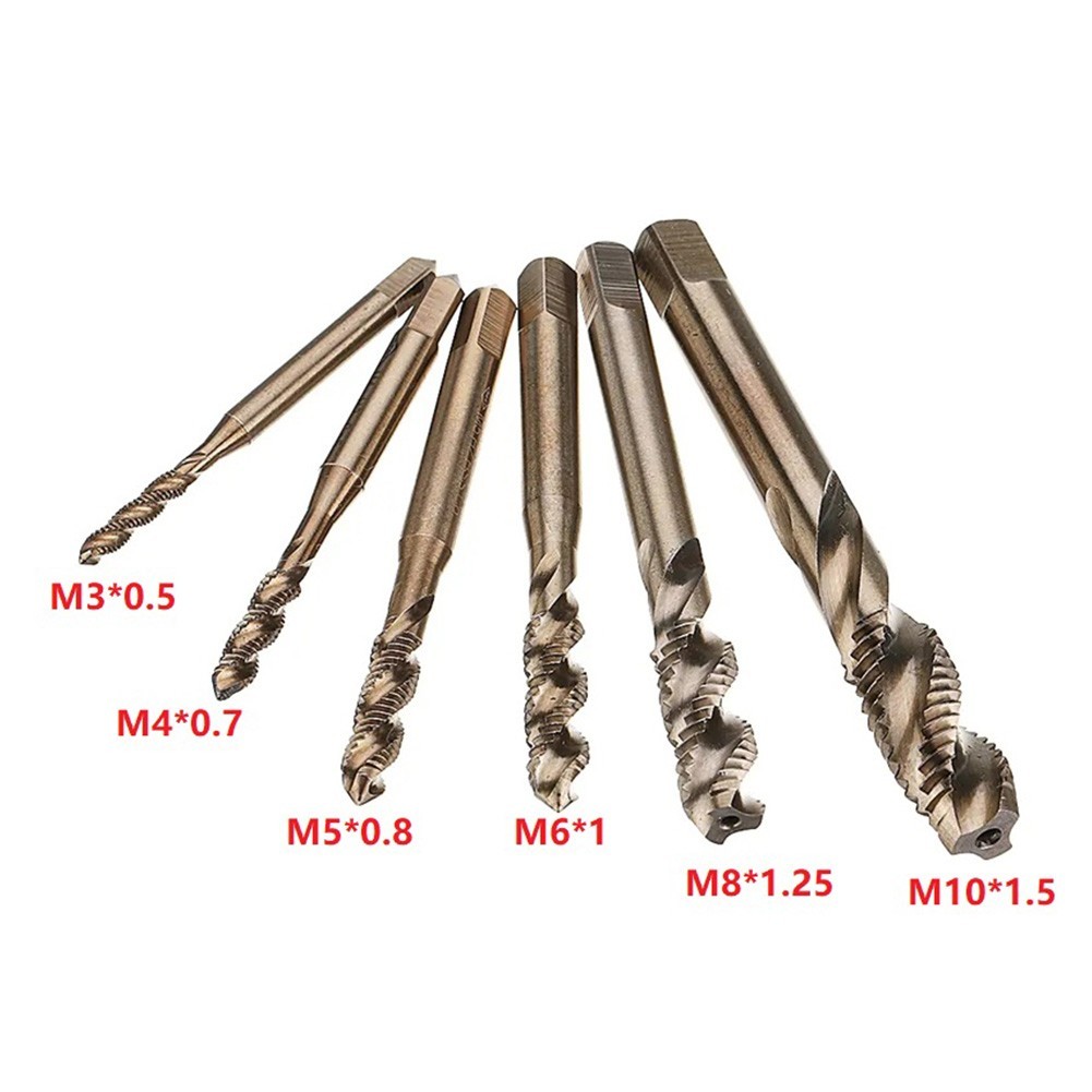 Tool nest m3-m10 hss cobalt m35 screw thread metric tap drill bits screw machine compound taps right hand