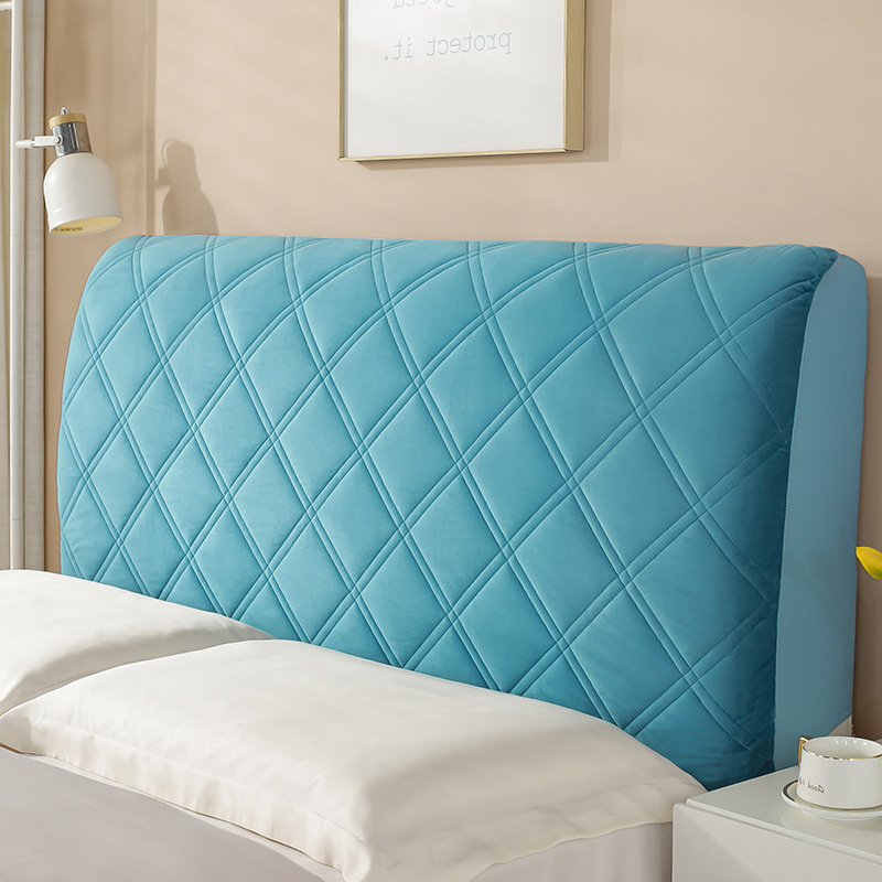 KS Thickened suede headboard cover Soft headboard cover Headboard backrest cover General simple dustproof protective cover for collision avoidance.
