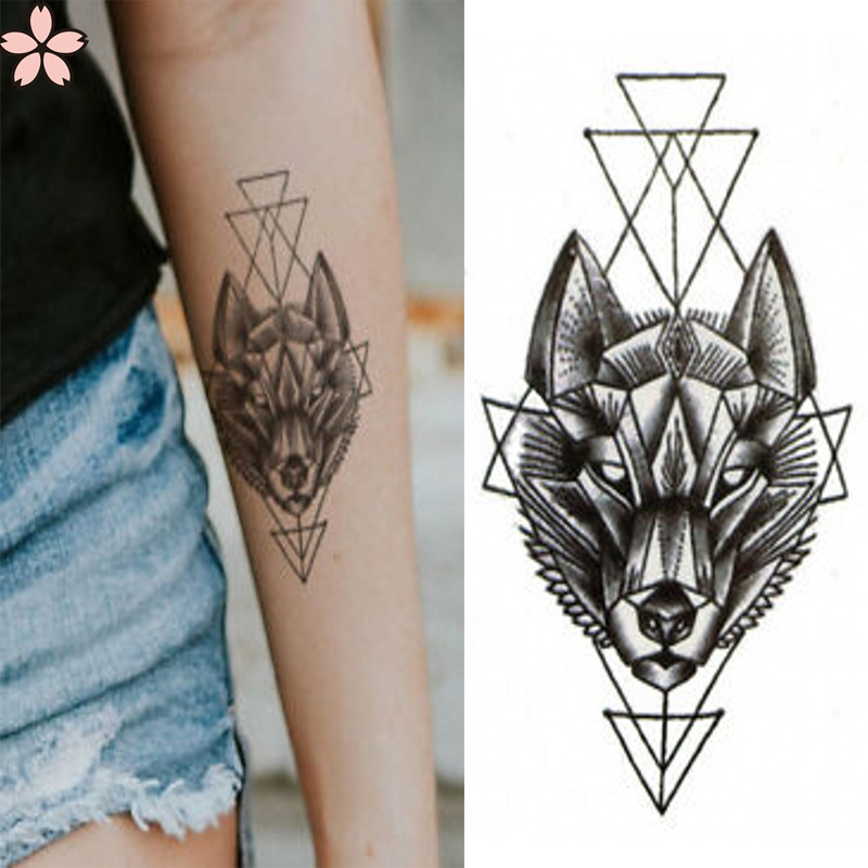 10 Pcs/Set Waterproof Temporary Tattoo Sticker Chest Tattoos Wolf Rose Body  Art Arm Fake Tatoo Women Men | Lazada PH