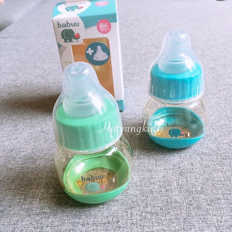 Bình sữa BaBu nhật 60ml núm mềm chống sặc sữa,đầy hơi