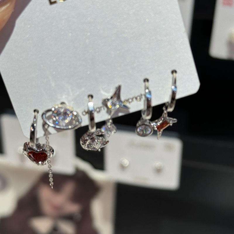 6Pcs/set%20Goth%20Punk%20Vintage%20Crystal%20Heart%20Moon%20Cross%20Star%20Pendant%20Earrings%20For%20Men%20Women%20Y2K%20Aesthetic%20Jewelry%20Accessories%20Qoddess%20-%20Image%203