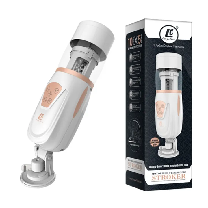Easy Love Automatic Retractable Male Masturbator Clamping Air Sucking Piston Masturbator Cup Hands Free Sex Machine For Men Sex Toys For Him Lazada Singapore