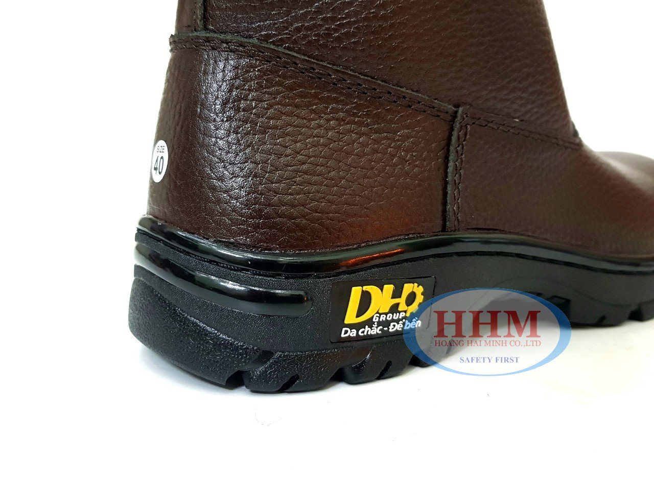 Ủng da bảo hộ DH màu nâu