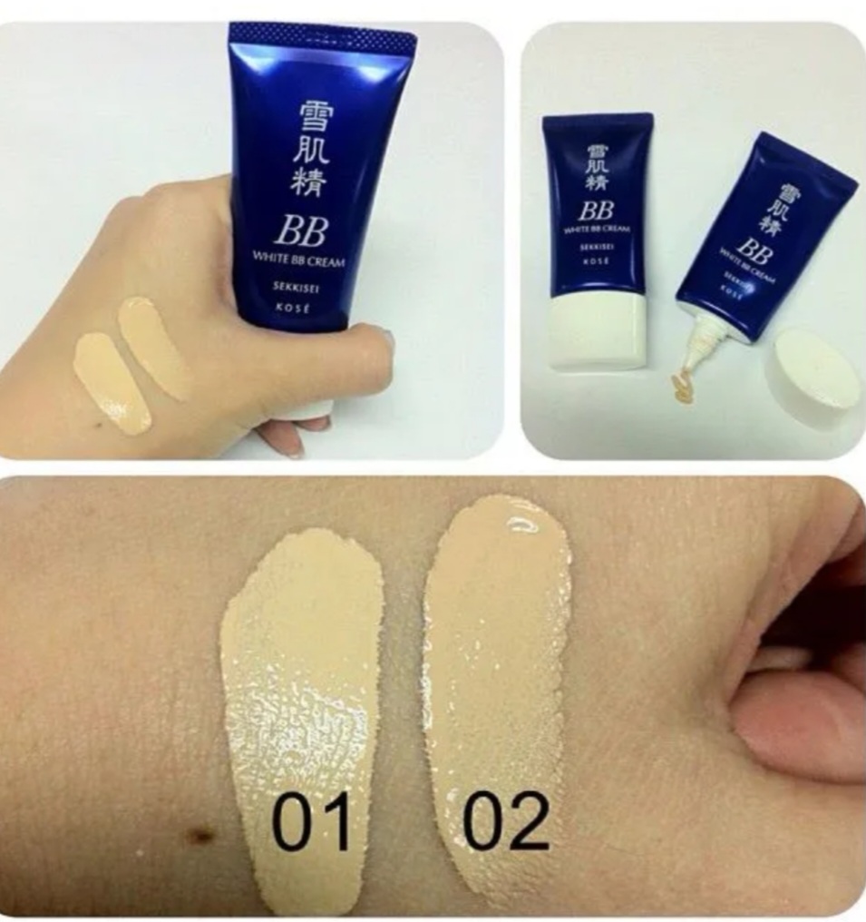 Kem nền White BB Cream Sekkisei 30g Kose số 02