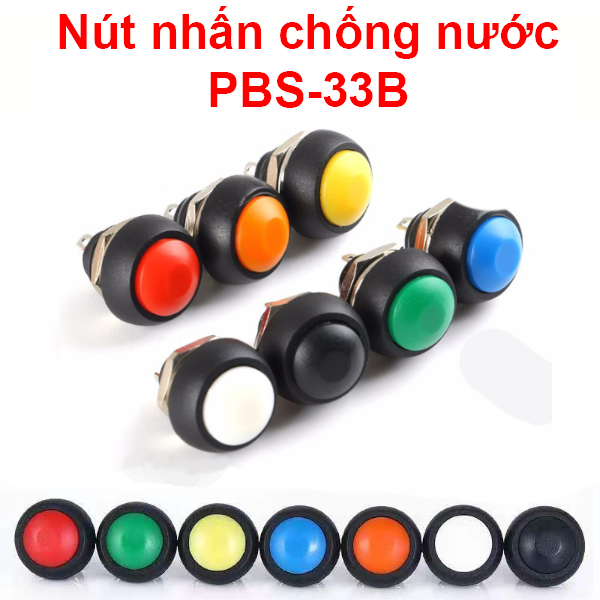 Nút nhấn nhả chống nước PBS-33B