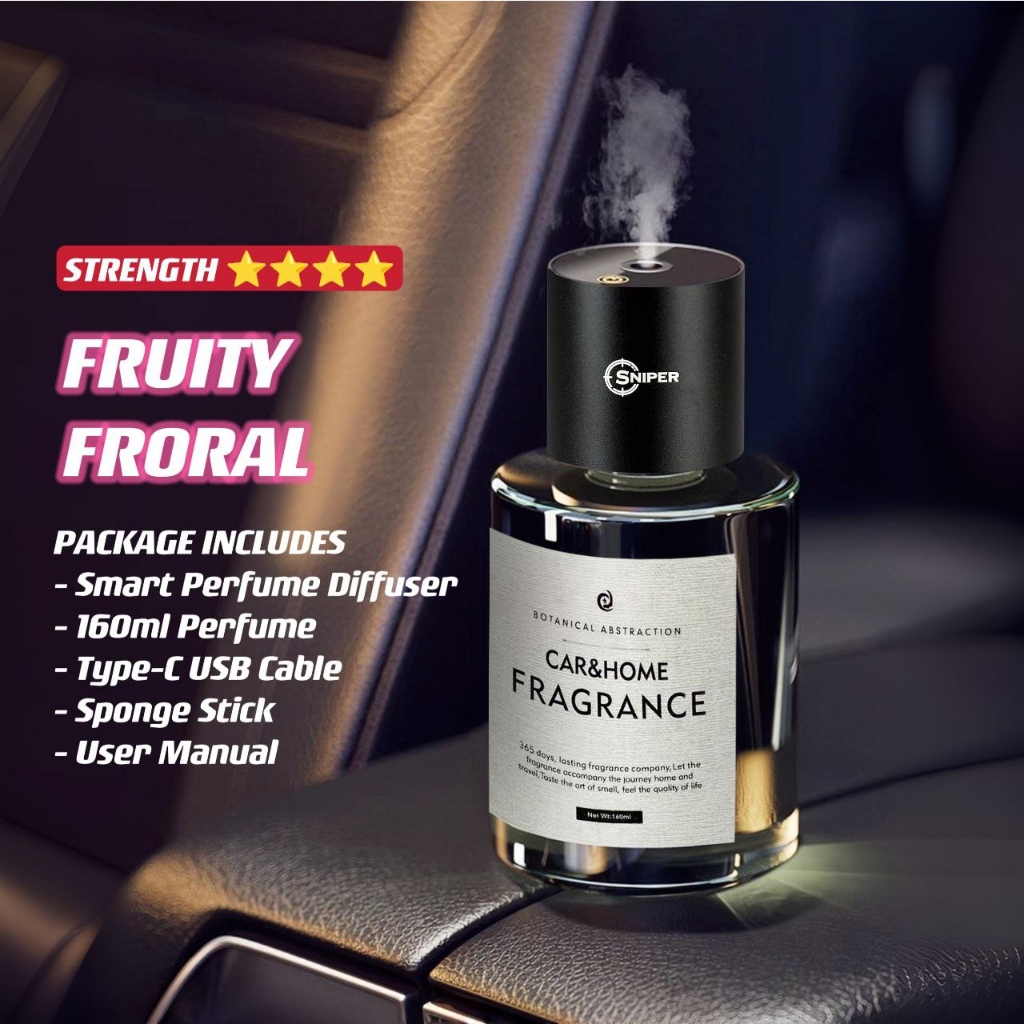 160ml Car Diffuser Air Freshener Smart Car Fragrance Air Freshener