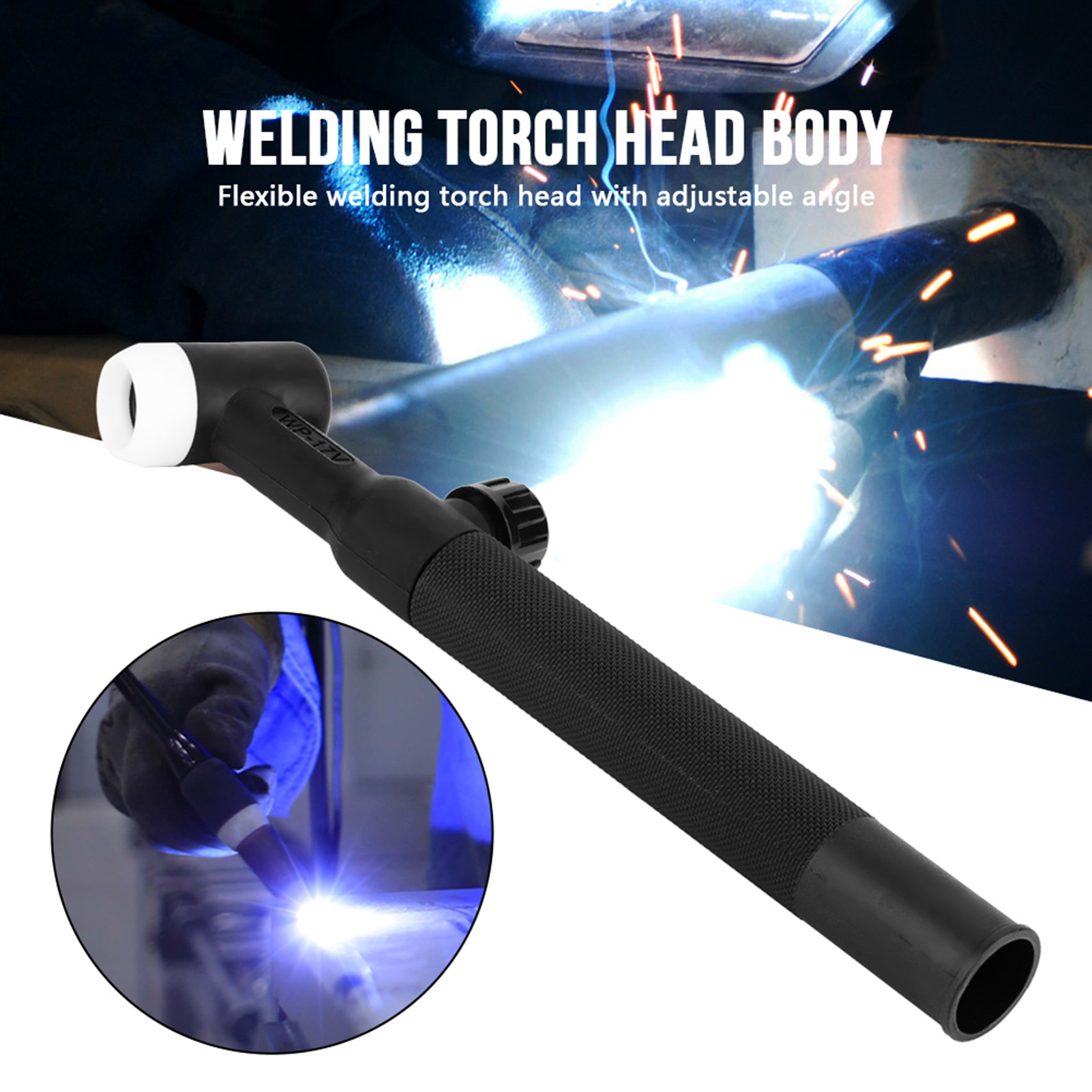 WP-17V chất lượng cao có van làm mát bằng không khí Đầu mỏ hàn Tig bền Thân đầu mỏ hàn cho mỏ hàn Mỏ hàn WP-17V