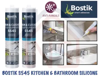 Bostik S545 Anti Fungus Bathroom And Kitchen Silicone Sealant Premium Silicone Lazada Singapore