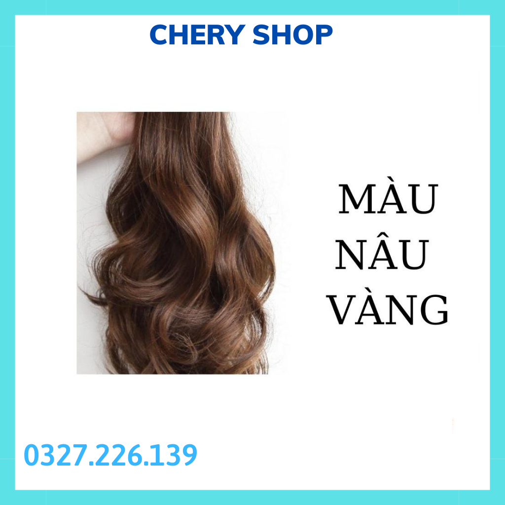 Tóc giả nữ cột, cột xoăn đuôi ngắn siêu kute cho nàng Chery shop, mã c25