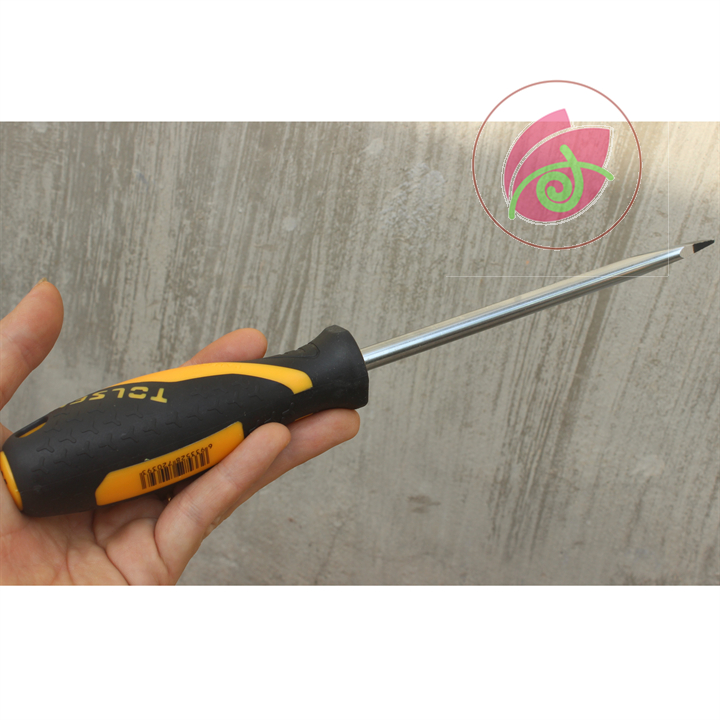 Tua vít dẹp cán mềm 8x150mm tolsen 20005