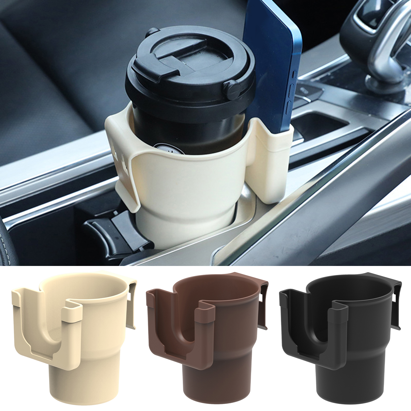 Secure Car Cup Holder Universal Car Cup Holder Easy Install Eco-friendly Convenient Access for Tea/water Cups Ideal for Safe Driving