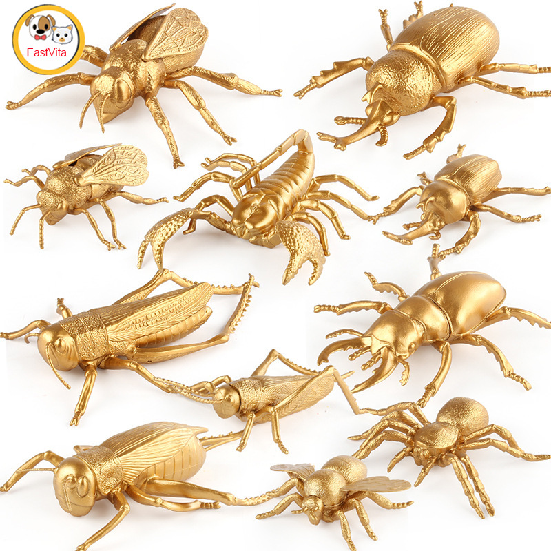 Simulation Insect Animal Model Gold Cricket Locust Spider Honeybee Insect