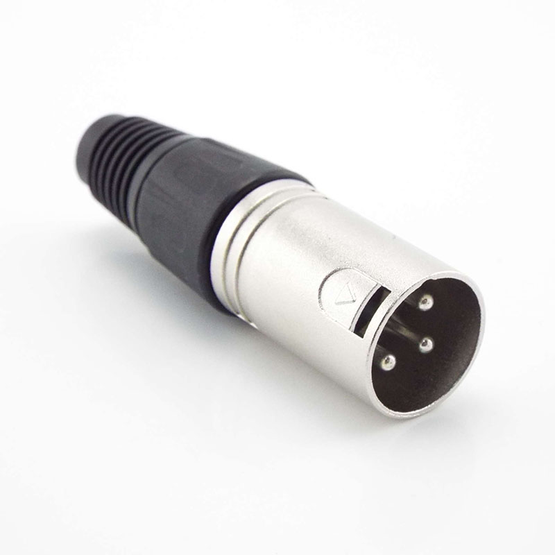 ANWELA Shop 3 Pin 4 pin core XLR power Connector Adapter male female Audio Cable MIC Plug Jack