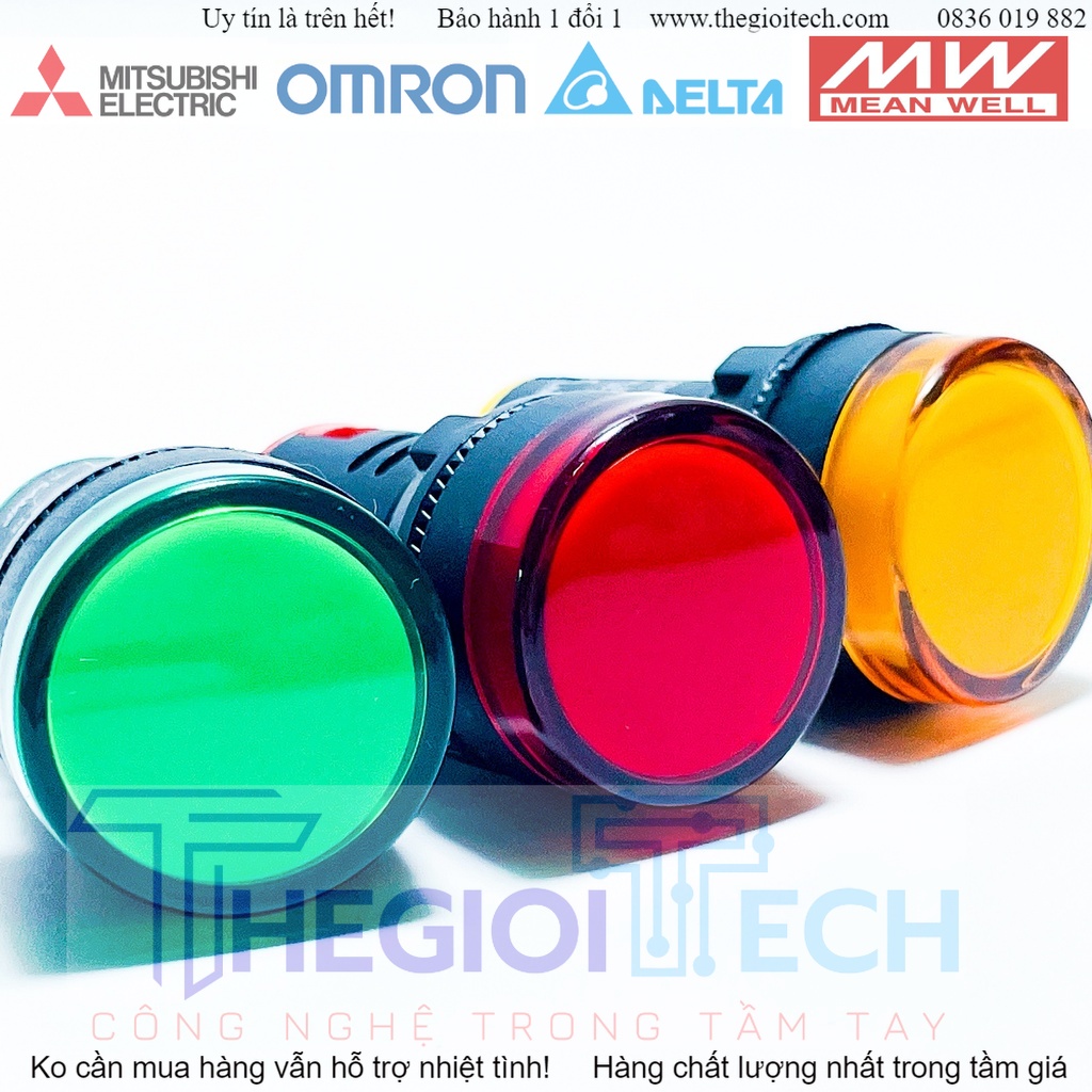 Đèn Báo Pha Phi 22 AD16-22D/S Led 3 Màu