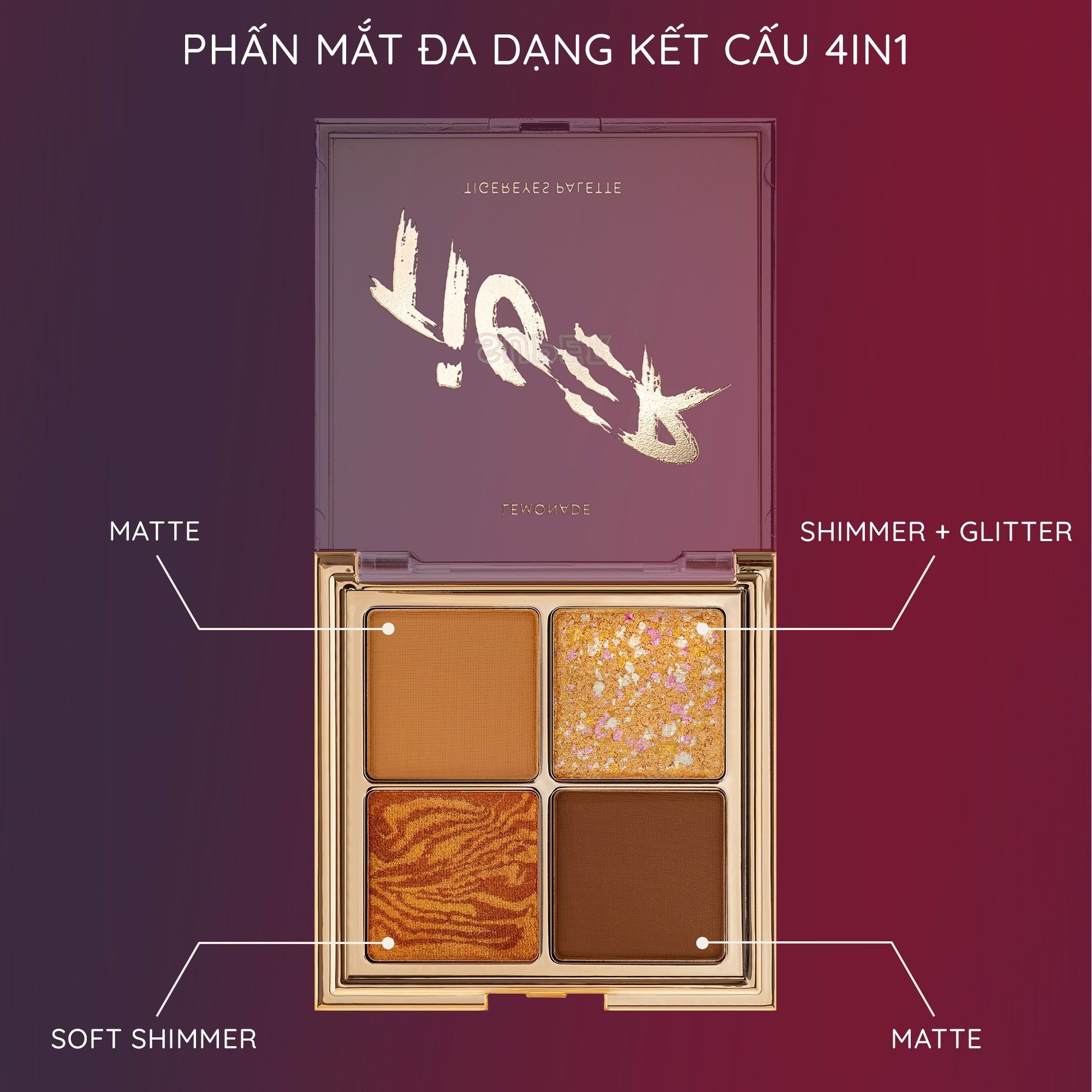 Bảng phấn mắt Lemonade SuperTiger Eyeshadow Mini Palette 8.8g