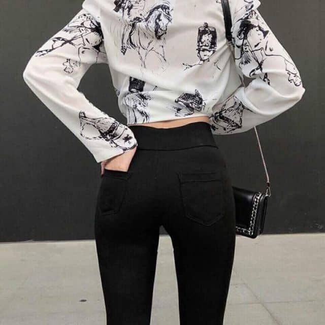 Quần legging nữ lưng cao nâng mông 4 túi