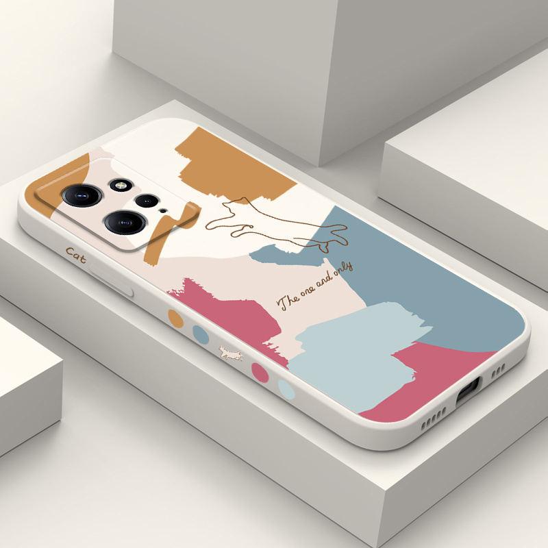 Carry meed Fashion  Morandi Butterfly Phone Case For Xiaomi Redmi Note 13 12 12S 11 11S 10 10T 10S 9 9S 8 Pro Plus 4G 5G Liquid Silicone Cover. 