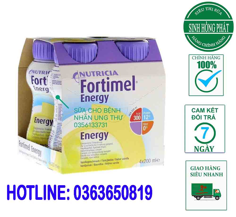 Sữa Fortimel Protein 125ml Nước Pha Sẵn Vị Dâu