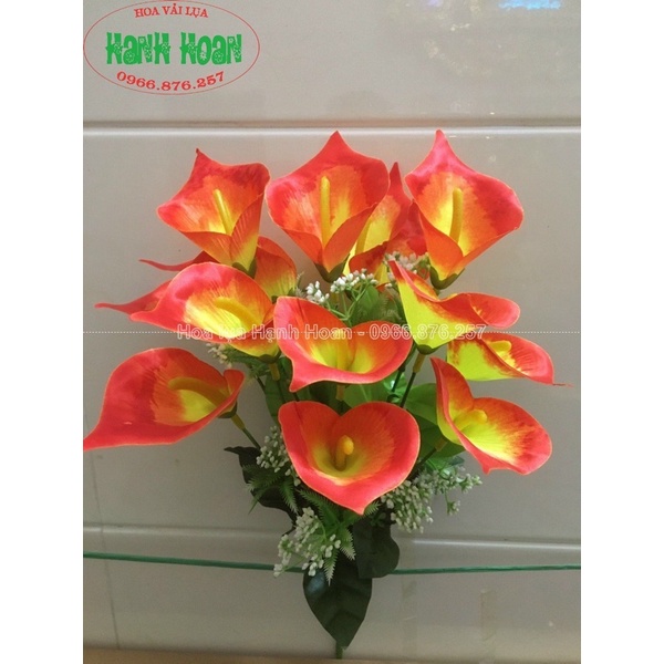 CHÙM HOA RUM NHUNG 14 BÔNG SIÊU XINH- HOA LỤA CAO CẤP