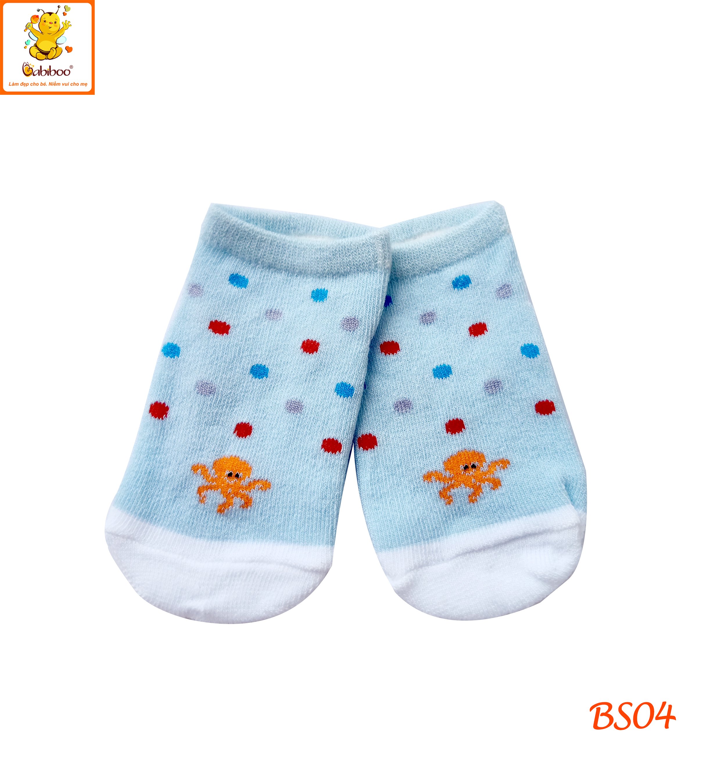 Tất cho bé Babiboo vớ cho bé cotton mềm mại BS04