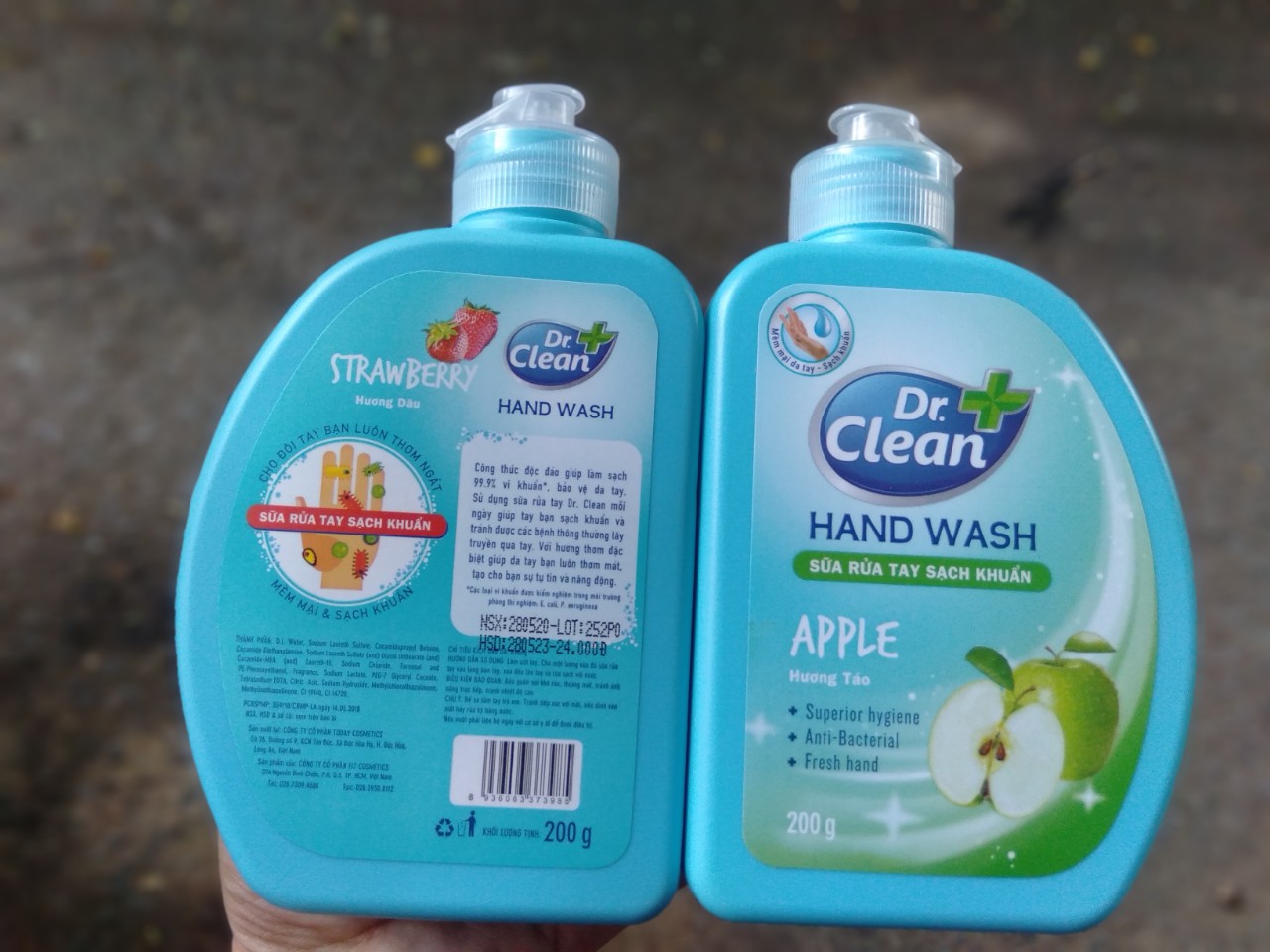 2 Chai Nước rửa tay Dr Clean 200g