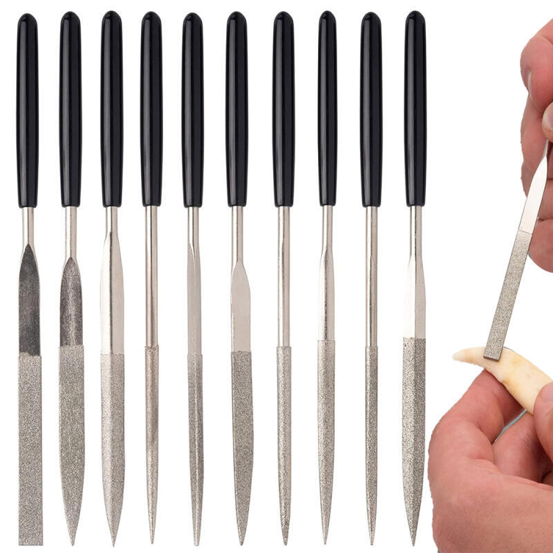 10pc Needle File Set Files For Metal Glass Stone Jewelry Wood Carving Craft Tool