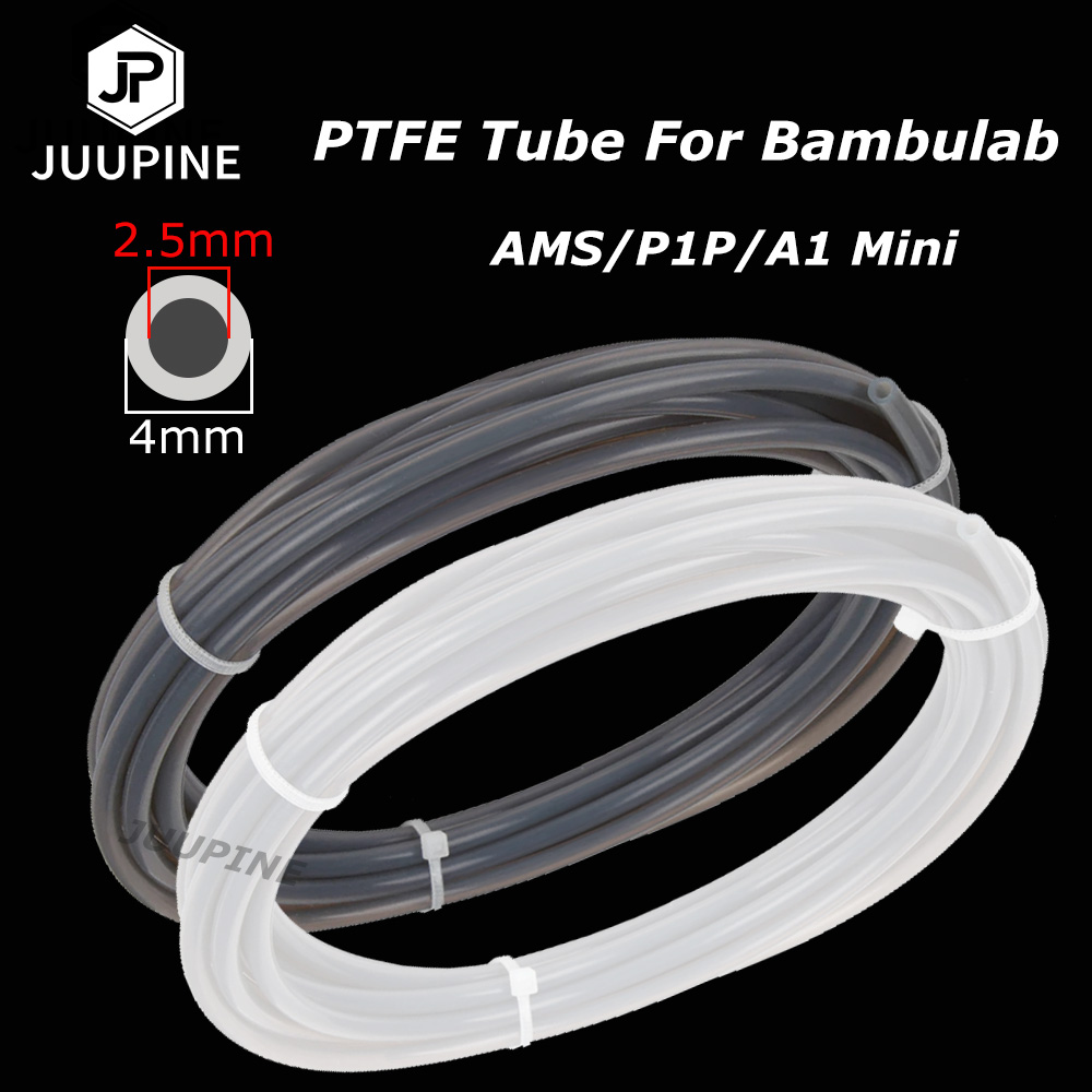 【original】 Teflonto for Bambu Lab P1P AMS A1 mini 3D Printer PTFE Bowden Extruder 1.75mm ID2.5mm OD4