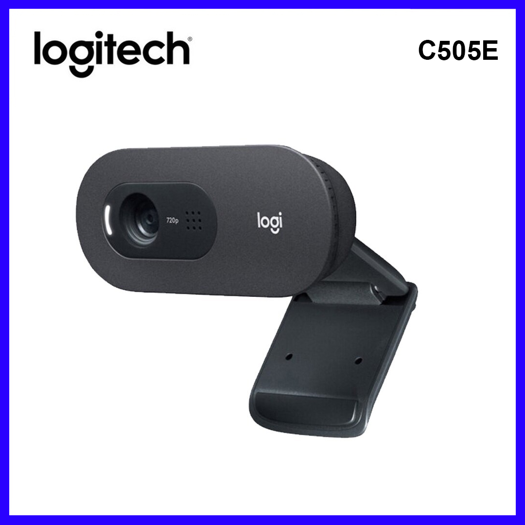 Original Logitech C505e HD BUSINESS WEBCAM HD webcam with 720p and long-range mic for Online Class