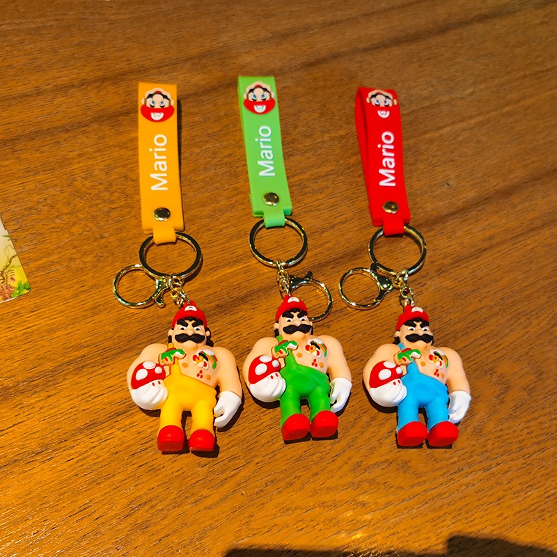 Móc Khóa Mario Nhân Vật Game Siêu Bựa ( Móc Khóa Xe Máy Quà Lưu Niệm Phụ Kiện Trang Trí Balo )
