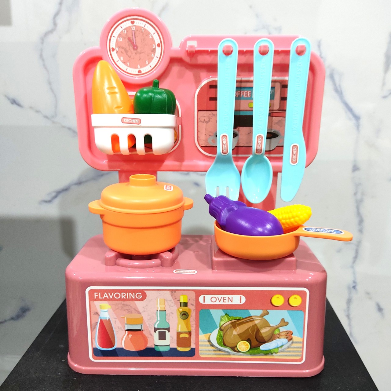 Bộ đồ chơi nấu ăn nhà bếp nhựa nguyên sinh cao cấp an toàn cho bé