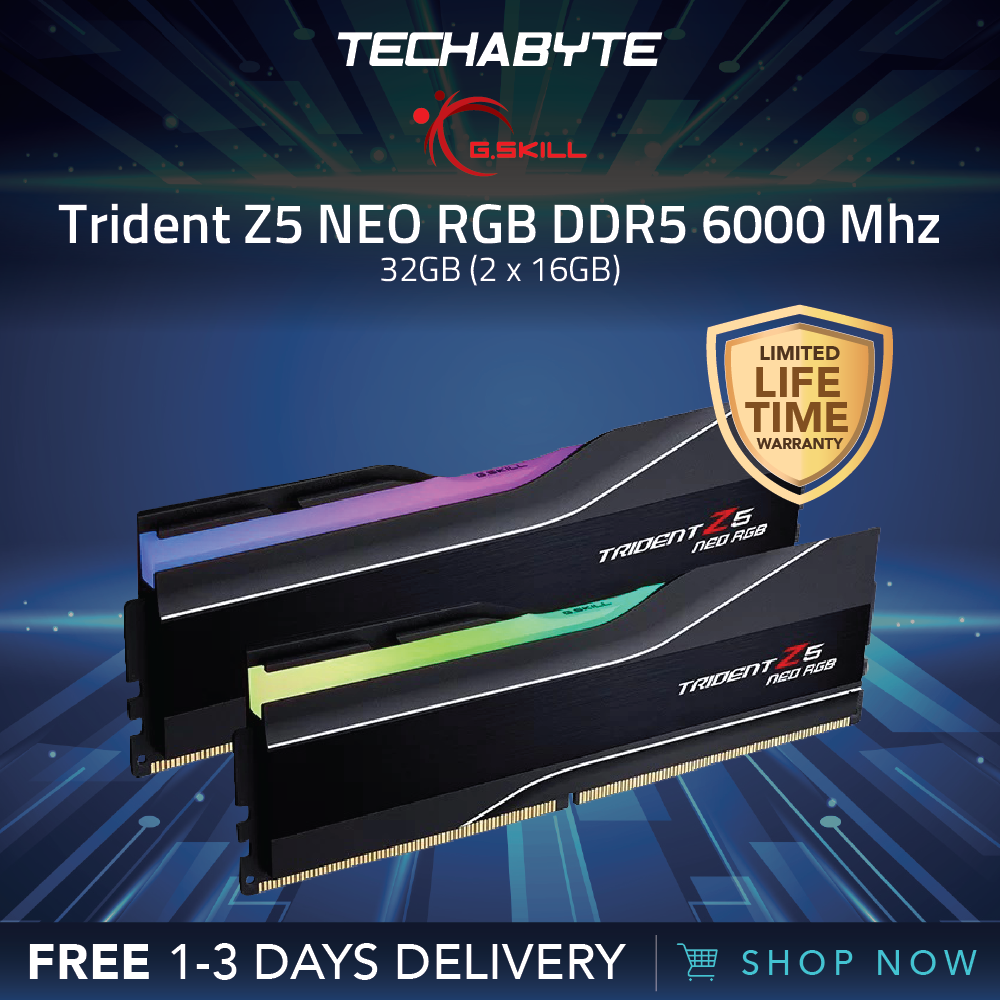 G.Skill Trident Z5 Neo 32GB (2x 16GB) DDR5 6000MHz CL30 Desktop