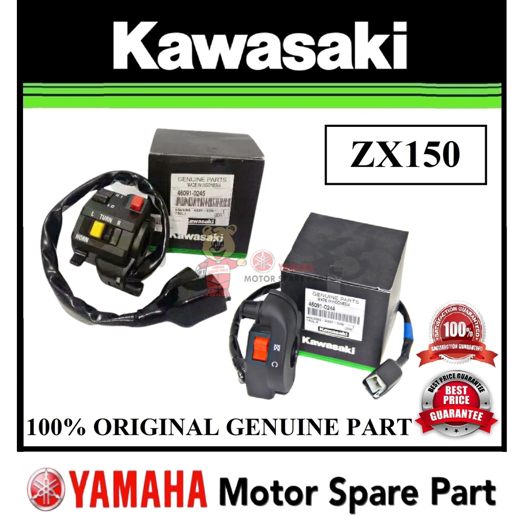 100% ORIGINAL KAWASAKI ZX150 HANDLE SWITCH 0 46091-0244 46091-0245