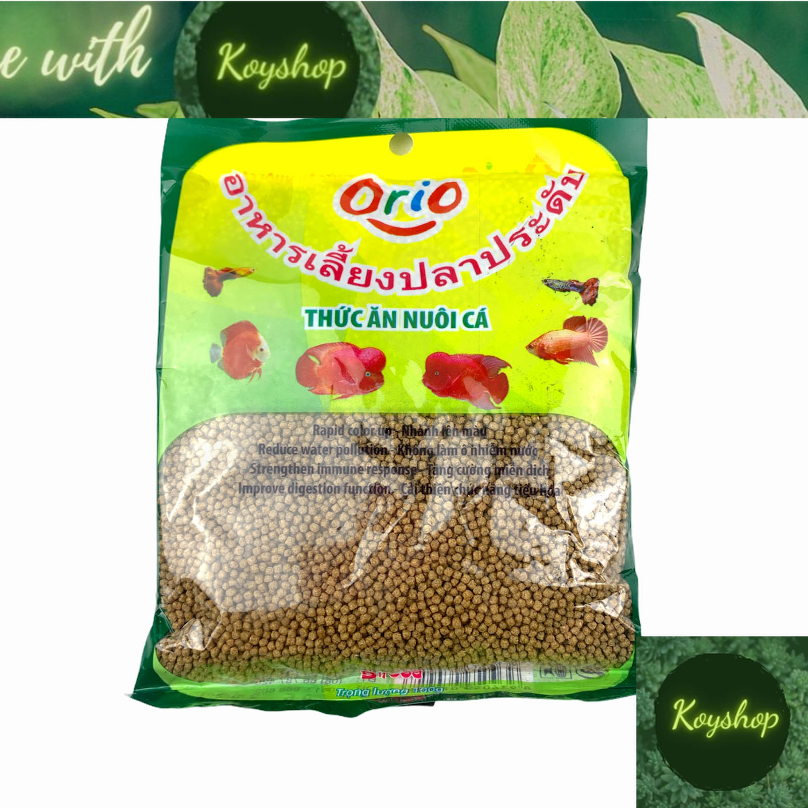 Bịch 100g thức ăn cá orio cho cá cảnh thức ăn cao cấp cho hồ cá bể cá