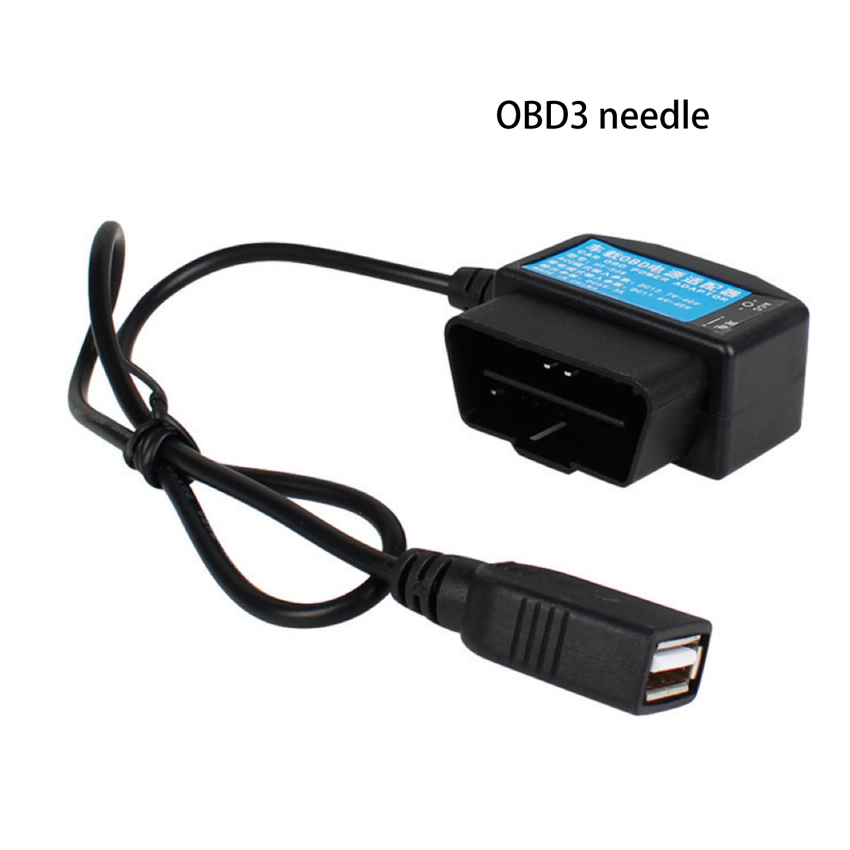 24 hours parking monitoring 5v 3a usb car charge cable obd hardwire kit with switch wire for dash cam camcorder vehicle dvr