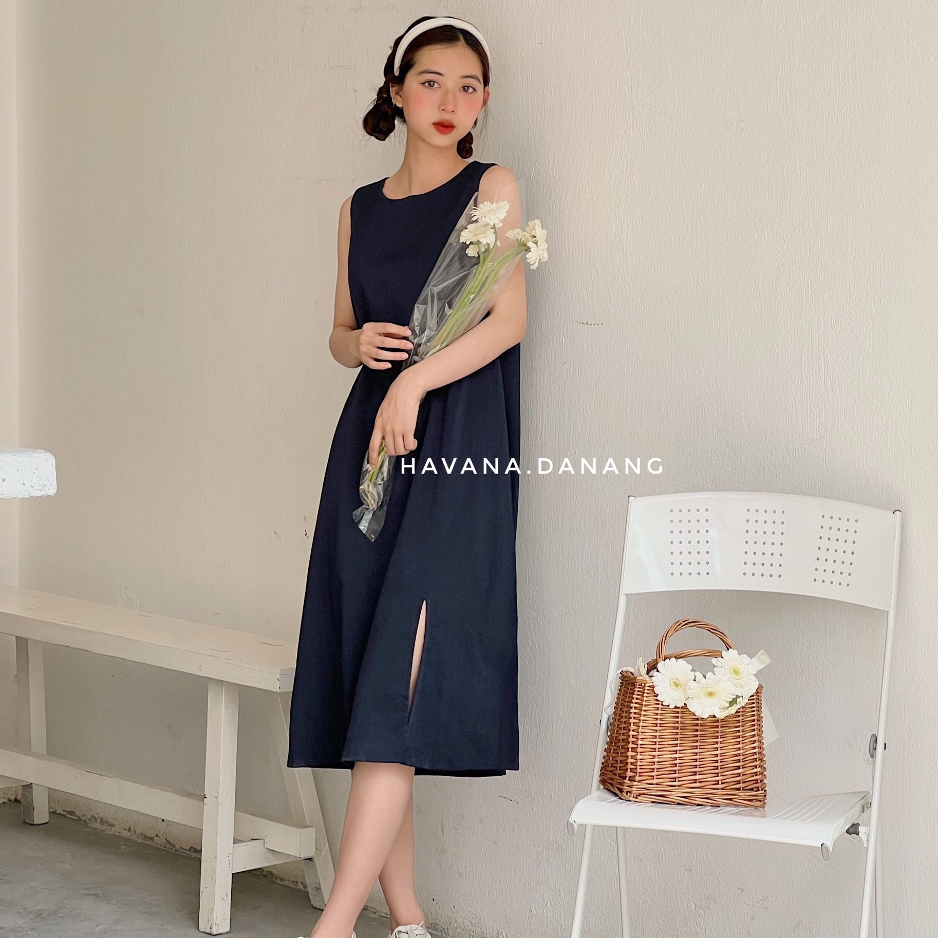 Đầm kiểu sát nách, đầm freesize 5 màu