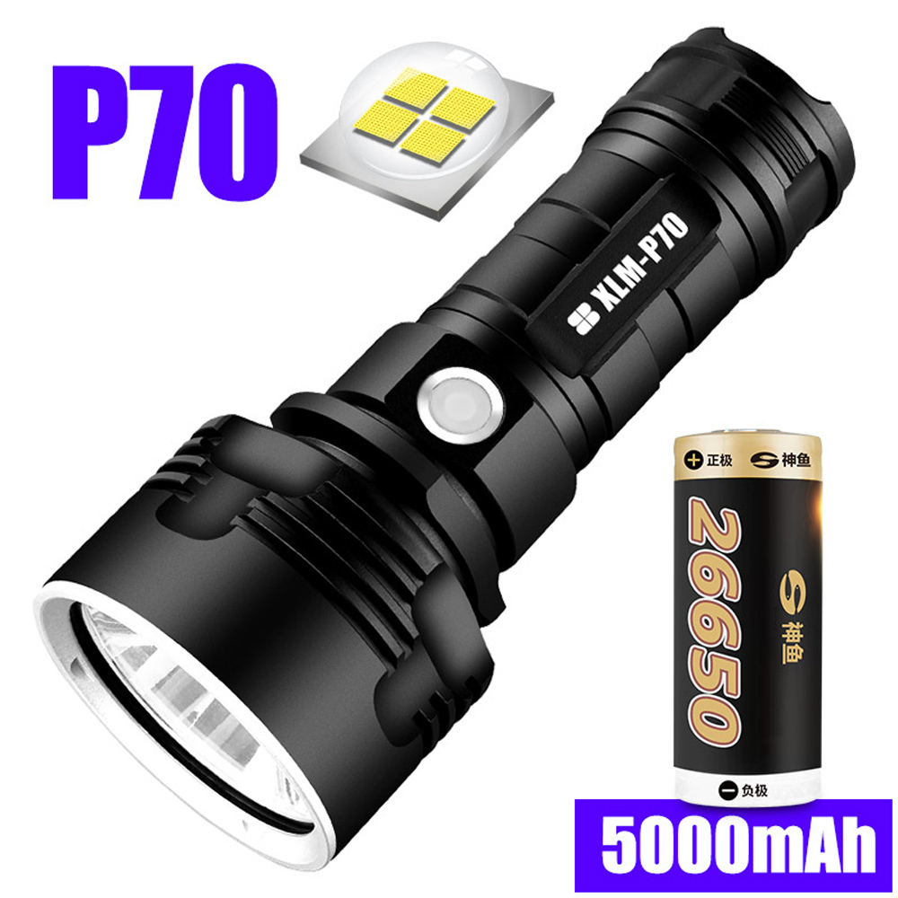 P70 Led KeyNGSuper Bright 90000LMไฟฉายLED P70ไฟฉายทางยุทธวิธีUSB 26650แบตเตอรี่ ...