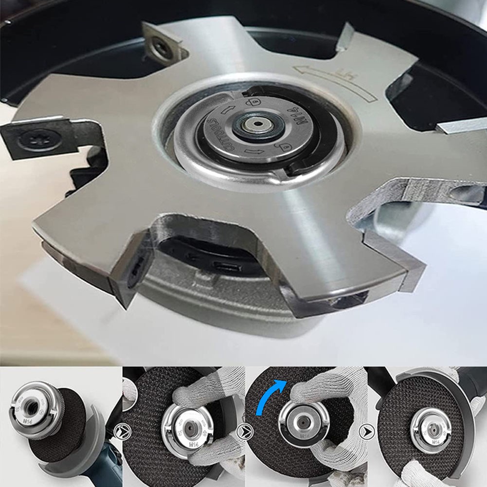 Angle Grinder Pressure Plate Universal M14 Quick Lock Nut For Diamond Cutting Disks Grinding Wheels