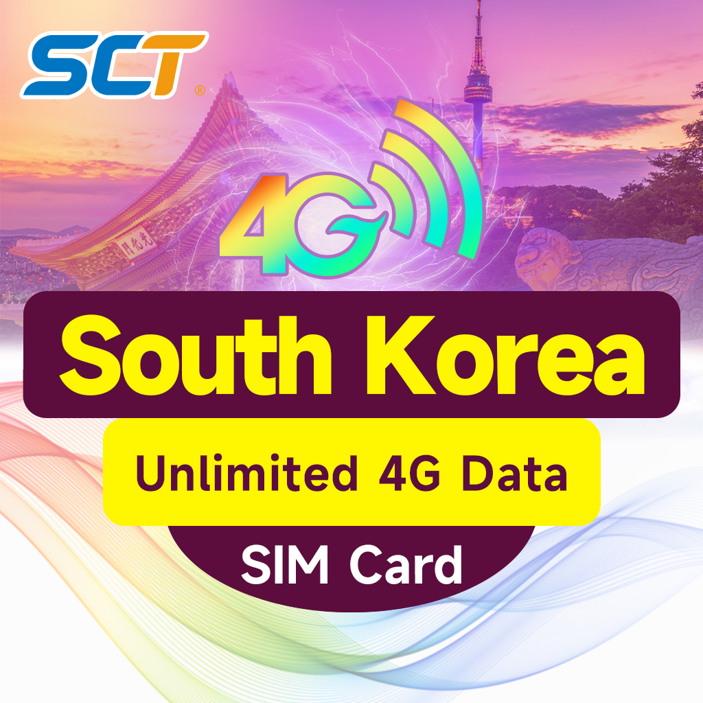 Korea SIM Card 3-30 Days Total Unlimited 4G Data Seoul Jeju Busan SIM ...